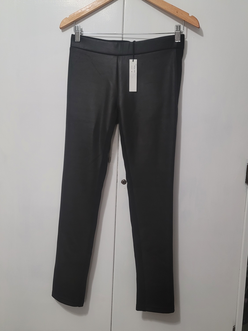 Black Faux Leather Skinny Leggings